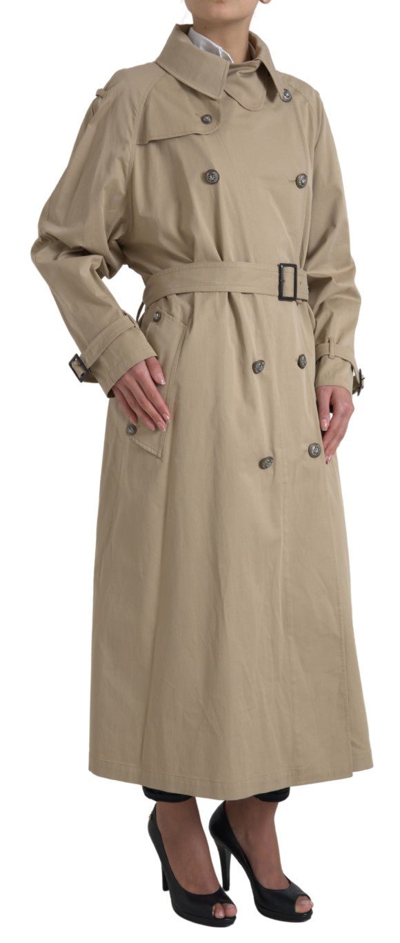  - Dolce & Gabbana Elegant Double Breasted Trench Coat - JKT3323 - 46 - Ask Me Wear