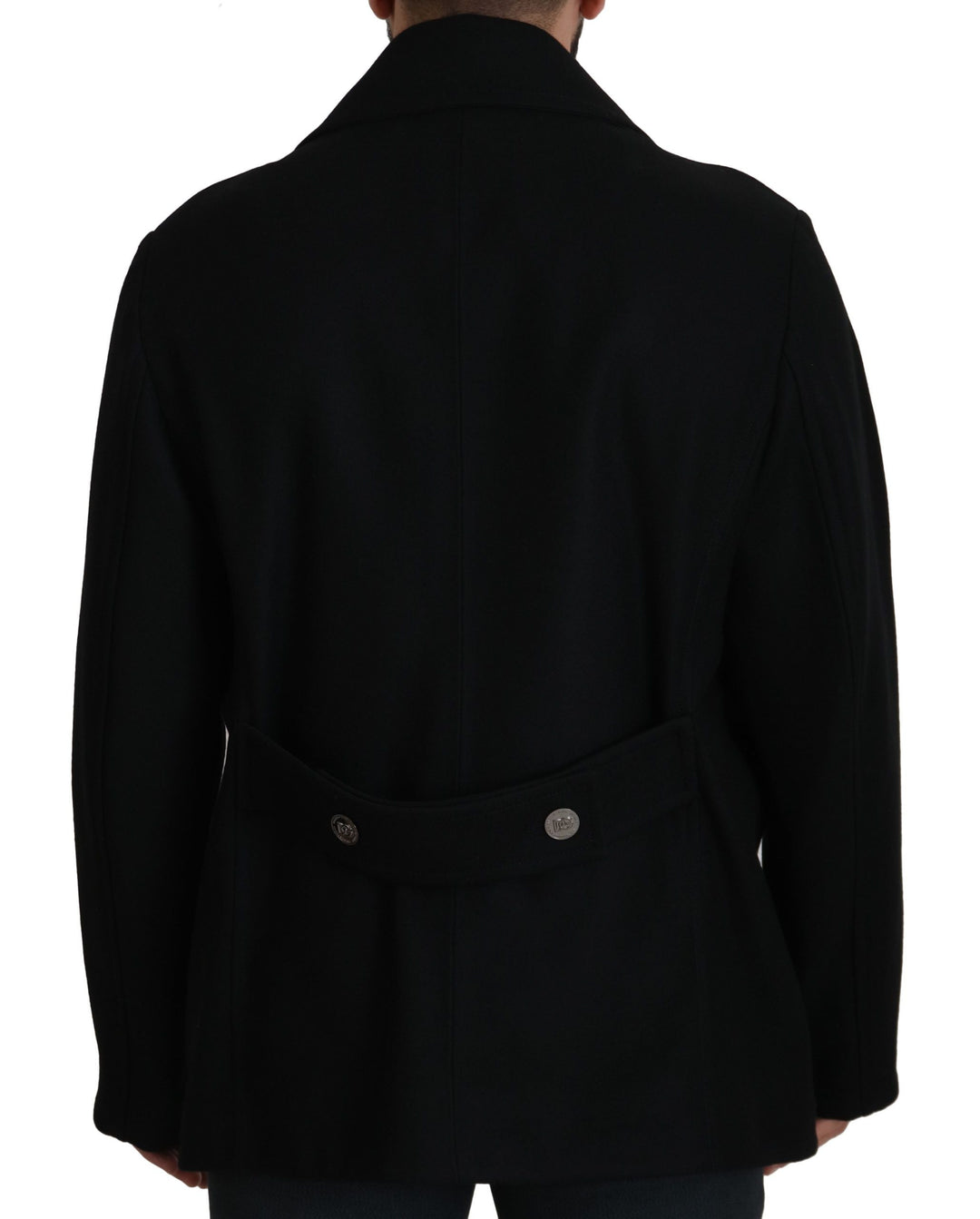  - Dolce & Gabbana Elegant Double Breasted Wool Overcoat - JKT3341 - 52 - Ask Me Wear