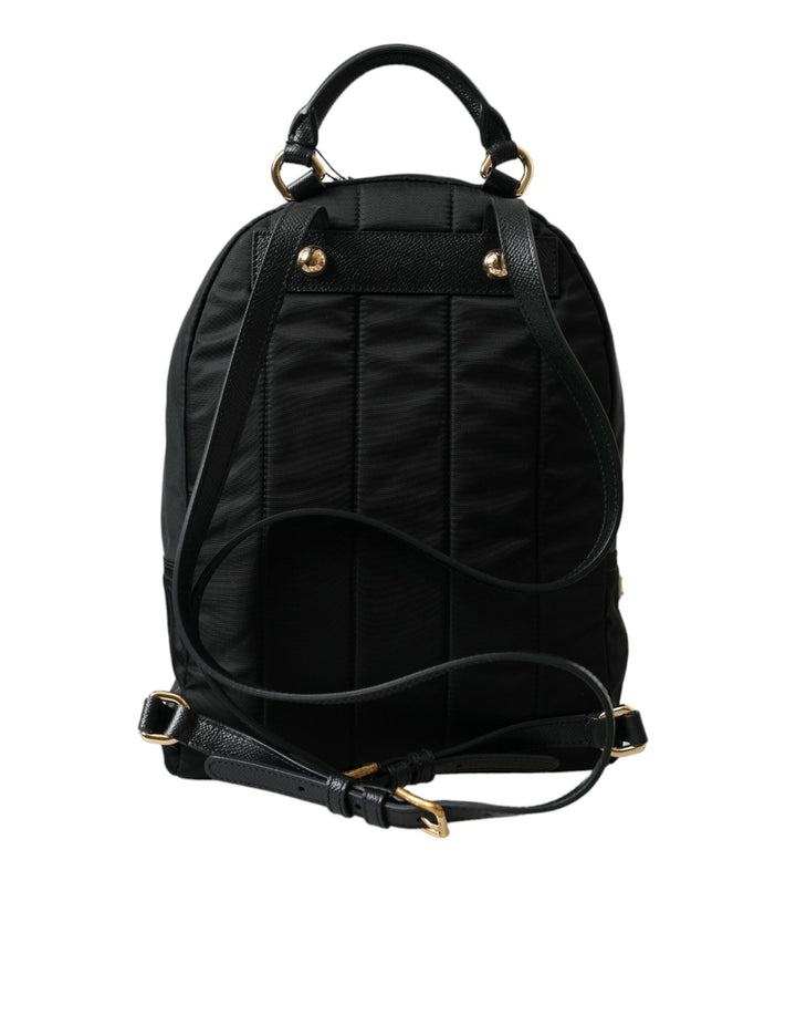  - Dolce & Gabbana Elegant Embellished Black Backpack - BAG1154 - Ask Me Wear