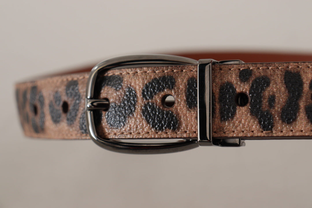  - Dolce & Gabbana Elegant Engraved Leather Belt - Timeless Style - WMB188 - 75 - Ask Me Wear