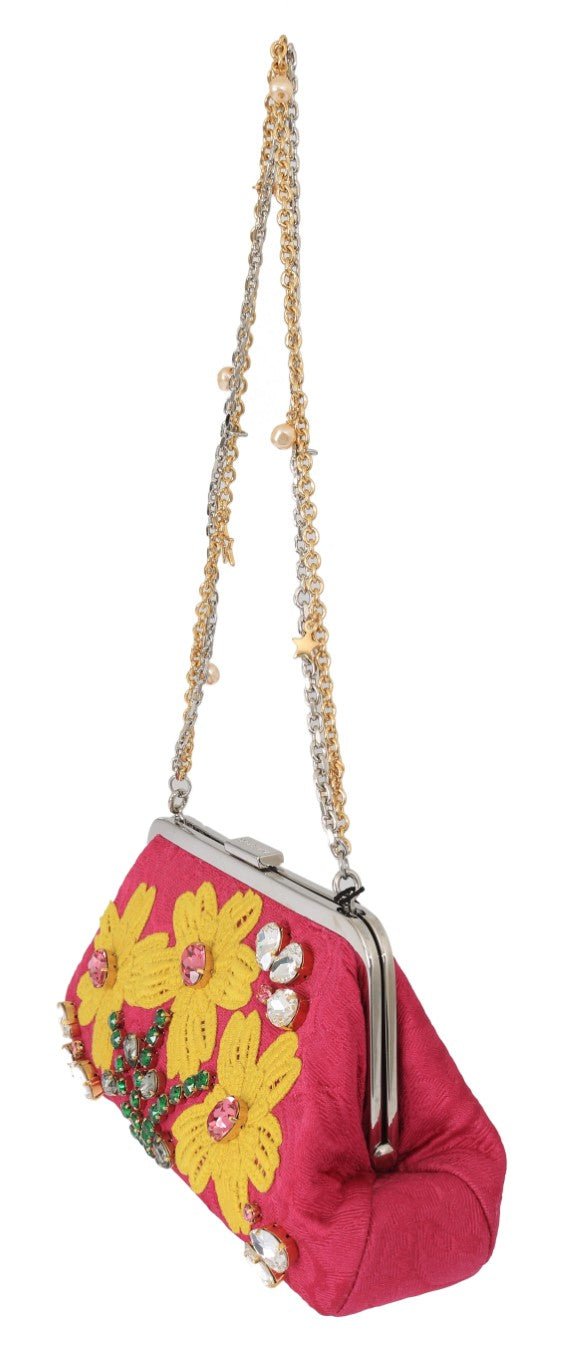  - Dolce & Gabbana Elegant Evening Party Clutch in Pink - VAS1738 - Ask Me Wear