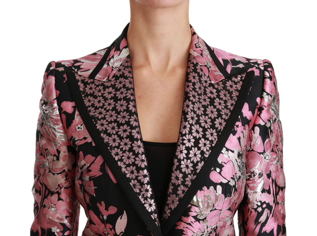  - Dolce & Gabbana Elegant Floral Jacquard Blazer - JKT2566 - 46 - Ask Me Wear