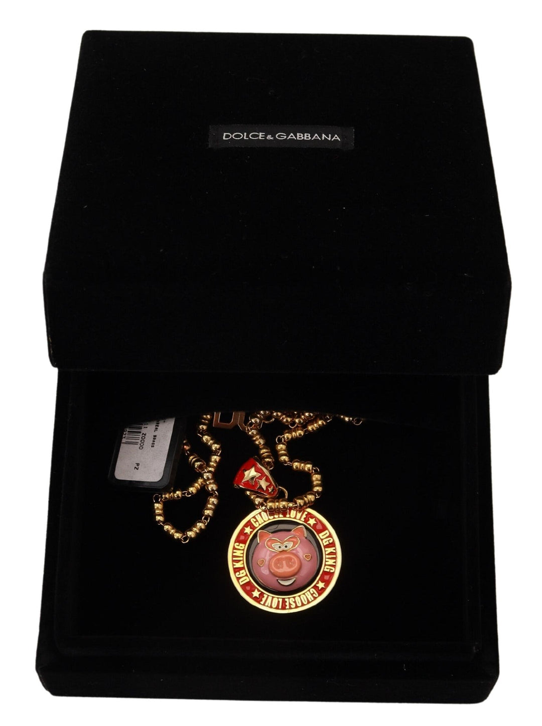  - Dolce & Gabbana Elegant Gold Charm Chain Necklace - SMY101046 - Ask Me Wear