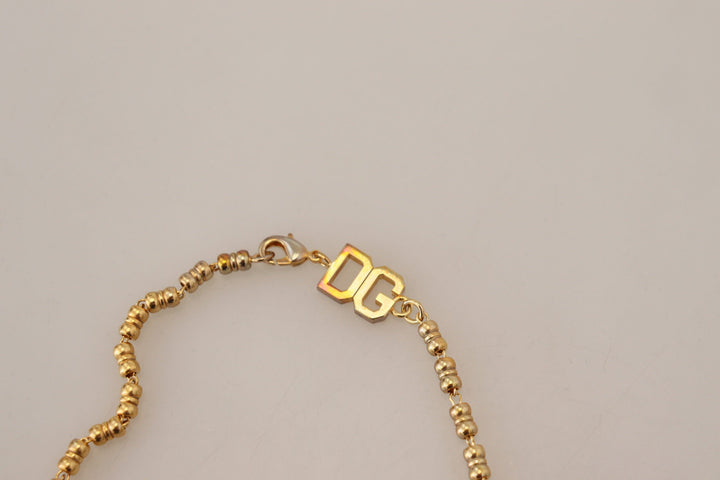  - Dolce & Gabbana Elegant Gold Charm Chain Necklace - SMY101046 - Ask Me Wear