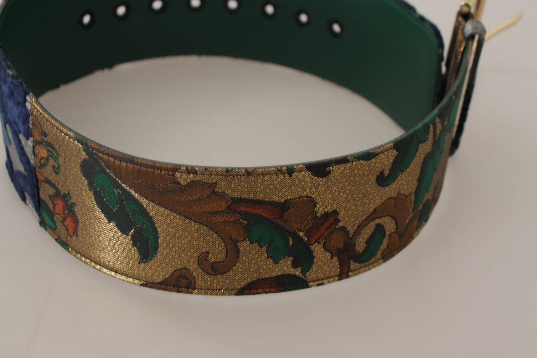  - Dolce & Gabbana Elegant Green Leather Belt with Logo Buckle - WMB241 - 70 - Ask Me Wear