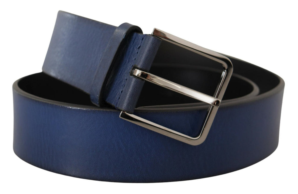  - Dolce & Gabbana Elegant Italian Leather Belt in Blue - BEL8495 - 85 - Ask Me Wear