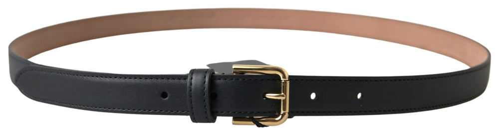  - Dolce & Gabbana Elegant Italian Leather Belt with Metal Buckle - BEL9000 - 100 - Ask Me Wear