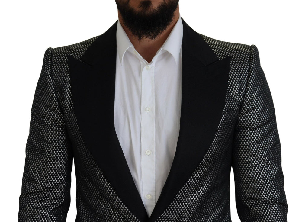  - Dolce & Gabbana Elegant Jacquard Single Breasted Blazer - KOS2115 - 46 - Ask Me Wear