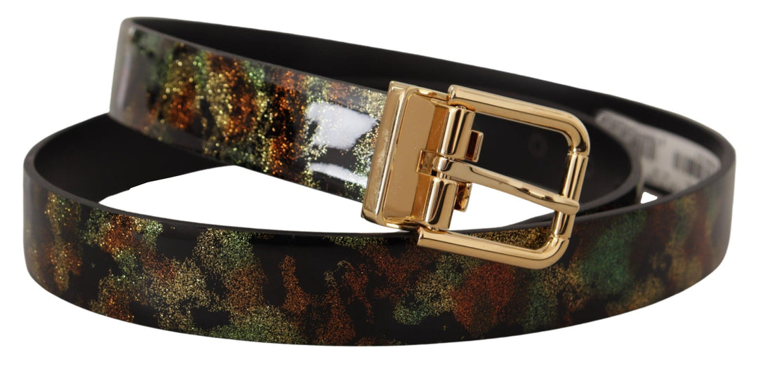  - Dolce & Gabbana Elegant Leather Belt with Bronze Buckle - BEL8465 - 90 - Ask Me Wear