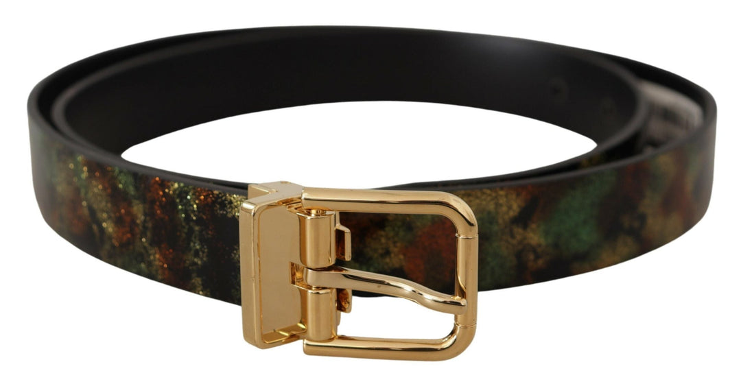  - Dolce & Gabbana Elegant Leather Belt with Bronze Buckle - BEL8465 - 90 - Ask Me Wear