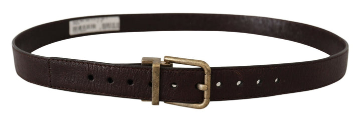  - Dolce & Gabbana Elegant Leather Belt with Engraved Buckle - BEL8632#2 - 85 - Ask Me Wear