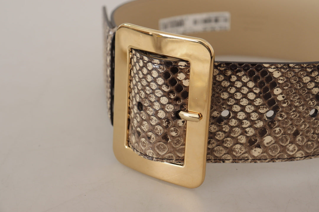  - Dolce & Gabbana Elegant Leather Belt with Engraved Buckle - WMB128 - 65 - Ask Me Wear