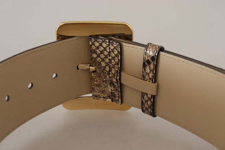  - Dolce & Gabbana Elegant Leather Belt with Engraved Buckle - WMB128 - 65 - Ask Me Wear