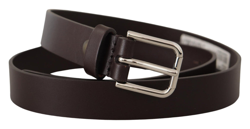  - Dolce & Gabbana Elegant Leather Belt With Logo Buckle - BEL8633#2 - 80 - Ask Me Wear