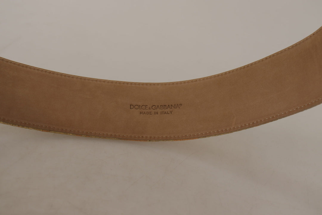  - Dolce & Gabbana Elegant Leather Belt with Logo Buckle - WMB112 - 75 - Ask Me Wear