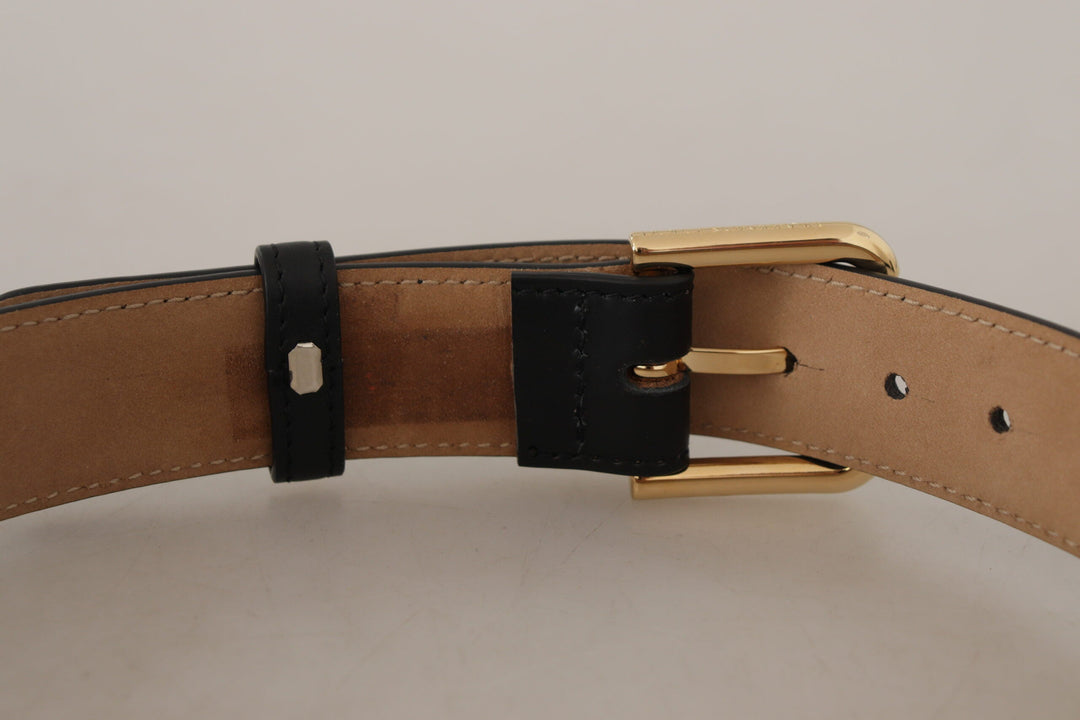  - Dolce & Gabbana Elegant Leather Belt with Logo Buckle - WMB161 - 60 - Ask Me Wear