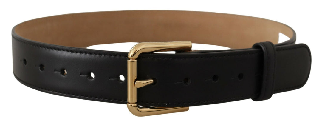  - Dolce & Gabbana Elegant Leather Belt with Logo Buckle - WMB161 - 60 - Ask Me Wear