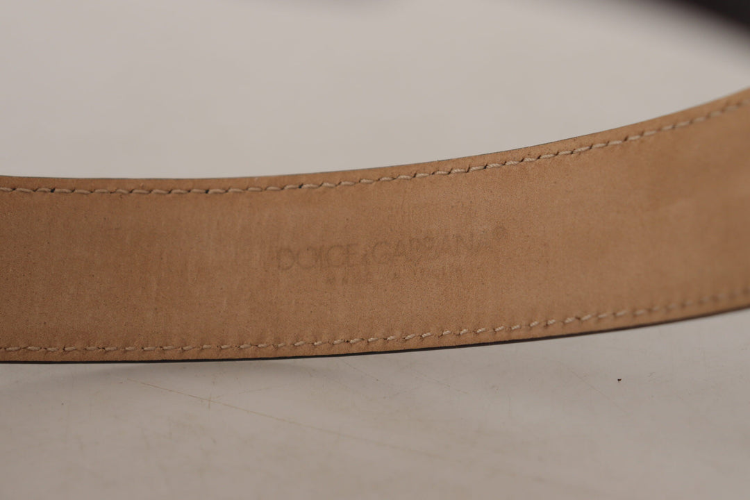  - Dolce & Gabbana Elegant Leather Belt with Logo Buckle - WMB161 - 60 - Ask Me Wear