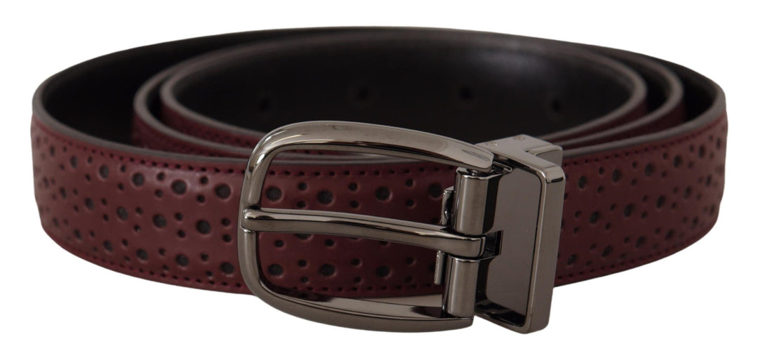  - Dolce & Gabbana Elegant Leather Belt with Metal Buckle - BEL8480 - 95 - Ask Me Wear