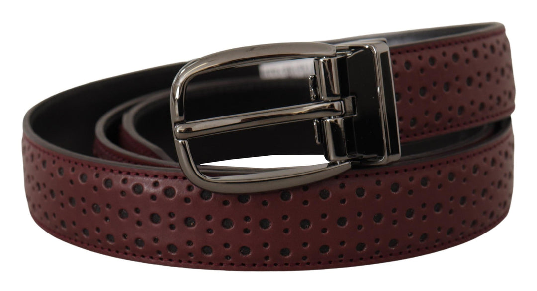  - Dolce & Gabbana Elegant Leather Belt with Metal Buckle - BEL8480 - 95 - Ask Me Wear