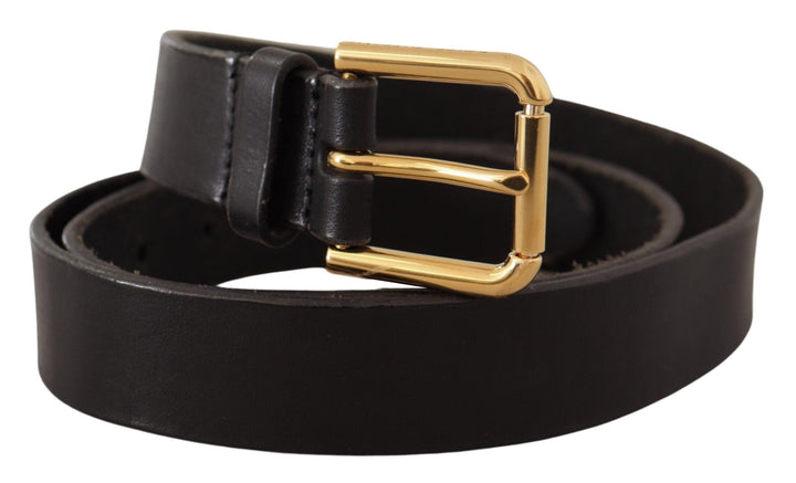  - Dolce & Gabbana Elegant Leather Belt with Metal Buckle - BEL8521 - 95 - Ask Me Wear