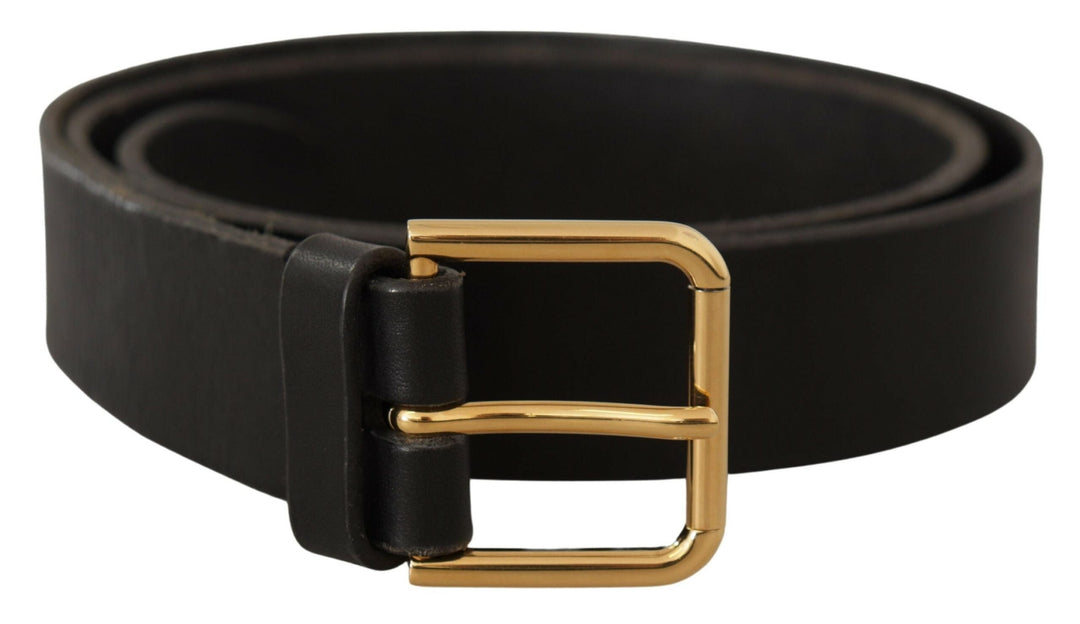  - Dolce & Gabbana Elegant Leather Belt with Metal Buckle - BEL8528 - 95 - Ask Me Wear