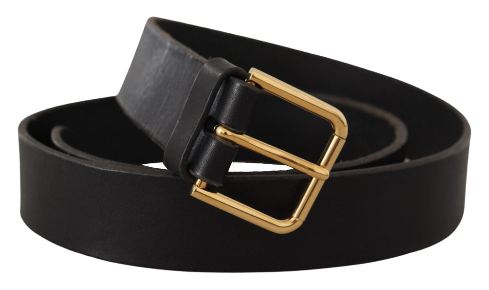  - Dolce & Gabbana Elegant Leather Belt with Metal Buckle - BEL8528 - 95 - Ask Me Wear