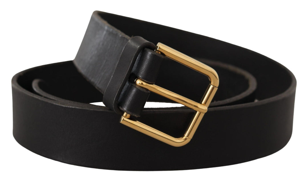  - Dolce & Gabbana Elegant Leather Belt with Metal Buckle - BEL8528 - 95 - Ask Me Wear