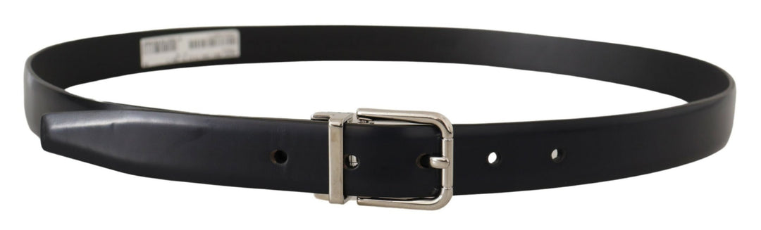  - Dolce & Gabbana Elegant Leather Belt with Metal Buckle - BEL8577 - 100 - Ask Me Wear