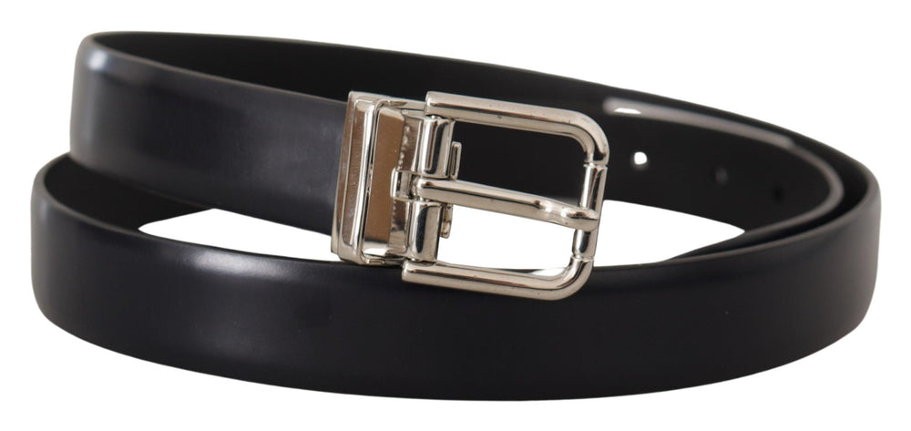  - Dolce & Gabbana Elegant Leather Belt with Metal Buckle - BEL8577 - 100 - Ask Me Wear