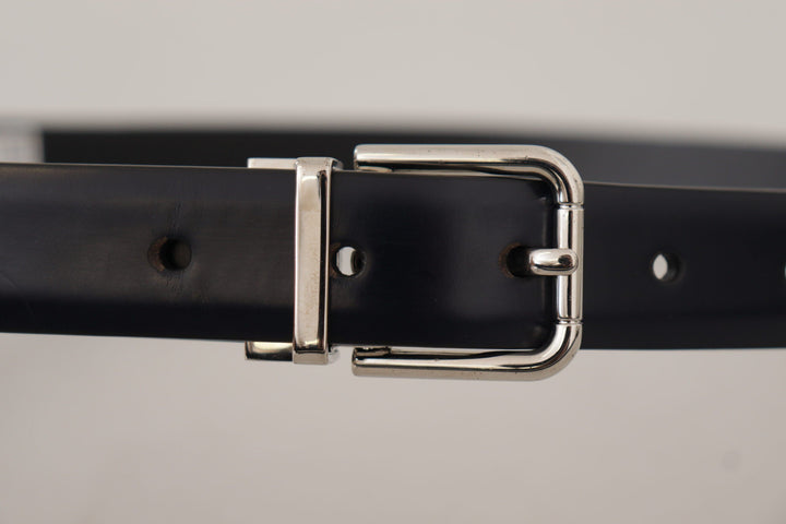  - Dolce & Gabbana Elegant Leather Belt with Metal Buckle - BEL8577 - 100 - Ask Me Wear