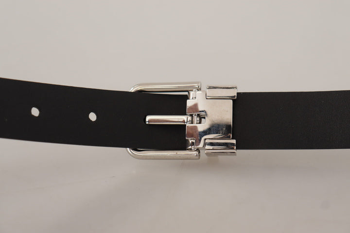  - Dolce & Gabbana Elegant Leather Belt with Metal Buckle - BEL8577 - 100 - Ask Me Wear