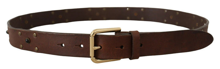  - Dolce & Gabbana Elegant Leather Belt with Metal Buckle - BEL8612 - 90 - Ask Me Wear