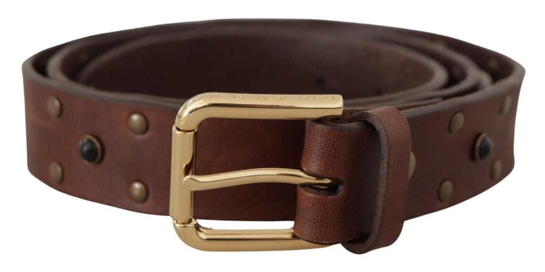  - Dolce & Gabbana Elegant Leather Belt with Metal Buckle - BEL8612 - 90 - Ask Me Wear