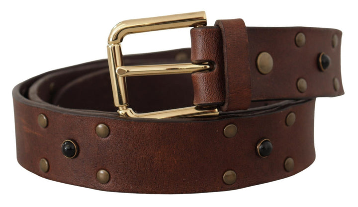  - Dolce & Gabbana Elegant Leather Belt with Metal Buckle - BEL8612 - 90 - Ask Me Wear