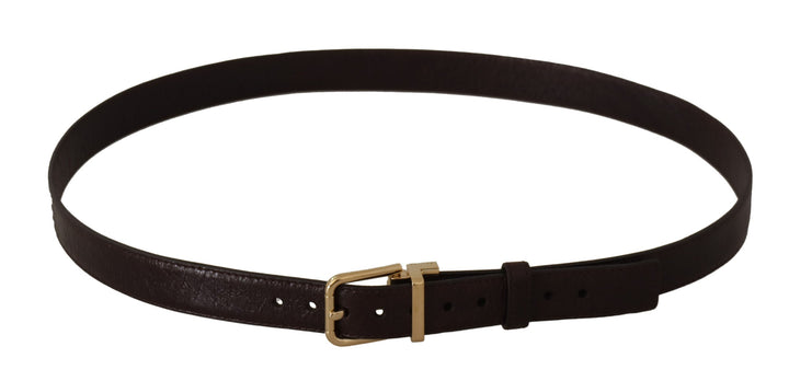  - Dolce & Gabbana Elegant Leather Belt with Metal Buckle - BEL8658 - 95 - Ask Me Wear