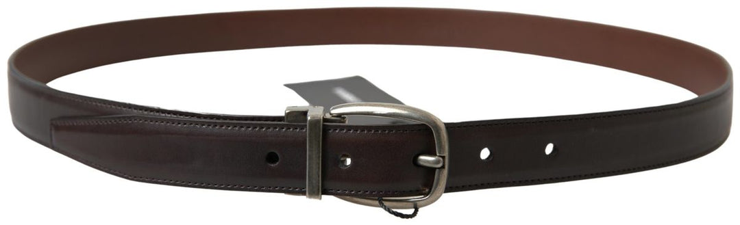  - Dolce & Gabbana Elegant Leather Belt with Metal Buckle - BEL9020 - 95 - Ask Me Wear