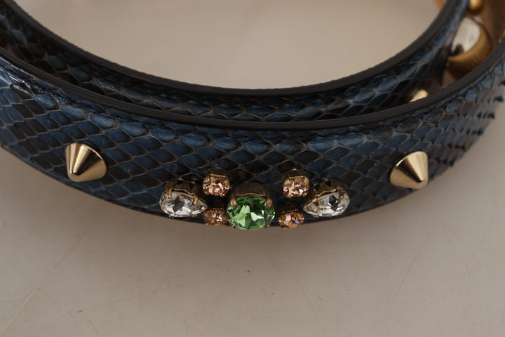  - Dolce & Gabbana Elegant Leather Shoulder Bag Strap in Blue - BEL8732 - Ask Me Wear