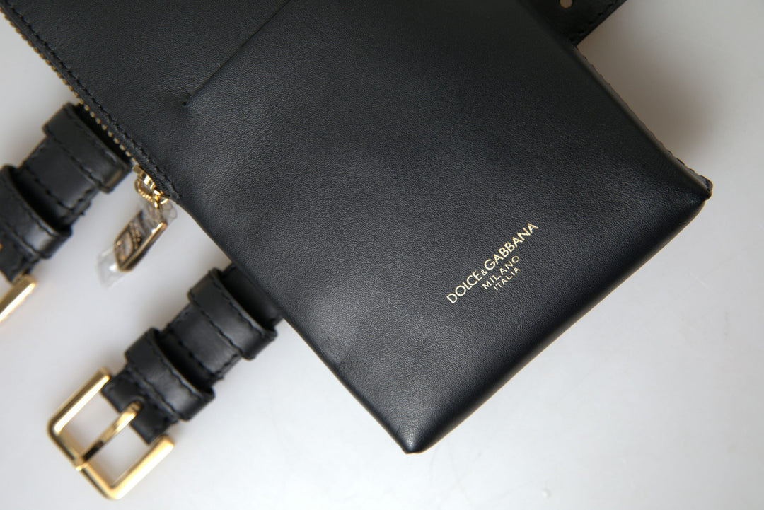  - Dolce & Gabbana Elegant Leather Wristlet Clutch - BAG1082 - Ask Me Wear