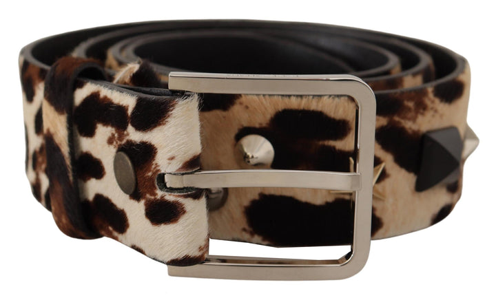  - Dolce & Gabbana Elegant Leopard Print Leather Belt - BEL8406 - 95 - Ask Me Wear