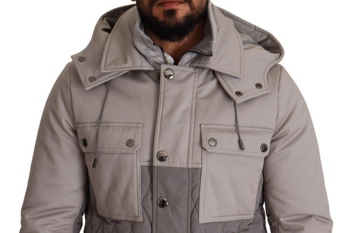  - Dolce & Gabbana Elegant Lightweight Gray Windbreaker Jacket - JKT3243 - 48 - Ask Me Wear