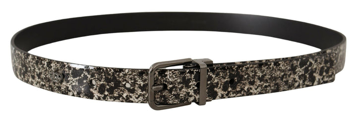  - Dolce & Gabbana Elegant Marble Print Leather Belt - BEL8441 - 90 - Ask Me Wear