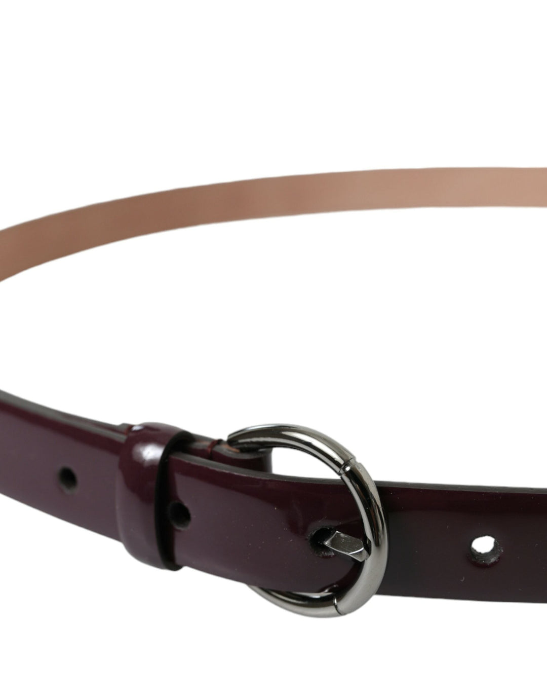  - Dolce & Gabbana Elegant Maroon Leather Waist Belt - WMB317 - 95 - Ask Me Wear