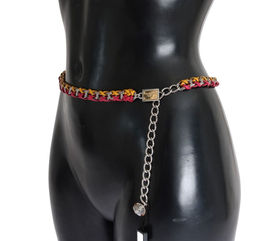  - Dolce & Gabbana Elegant Multicolor Crystal - Embellished Belt - BEL10361 - 2 - Ask Me Wear