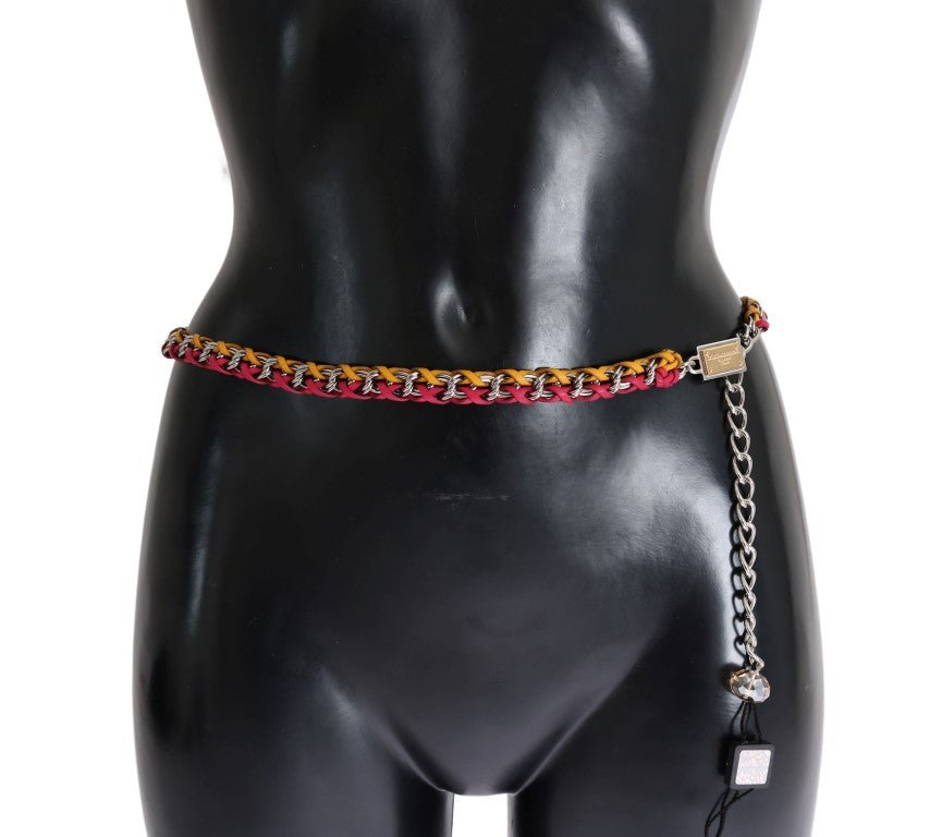  - Dolce & Gabbana Elegant Multicolor Crystal - Embellished Belt - BEL10361 - 2 - Ask Me Wear