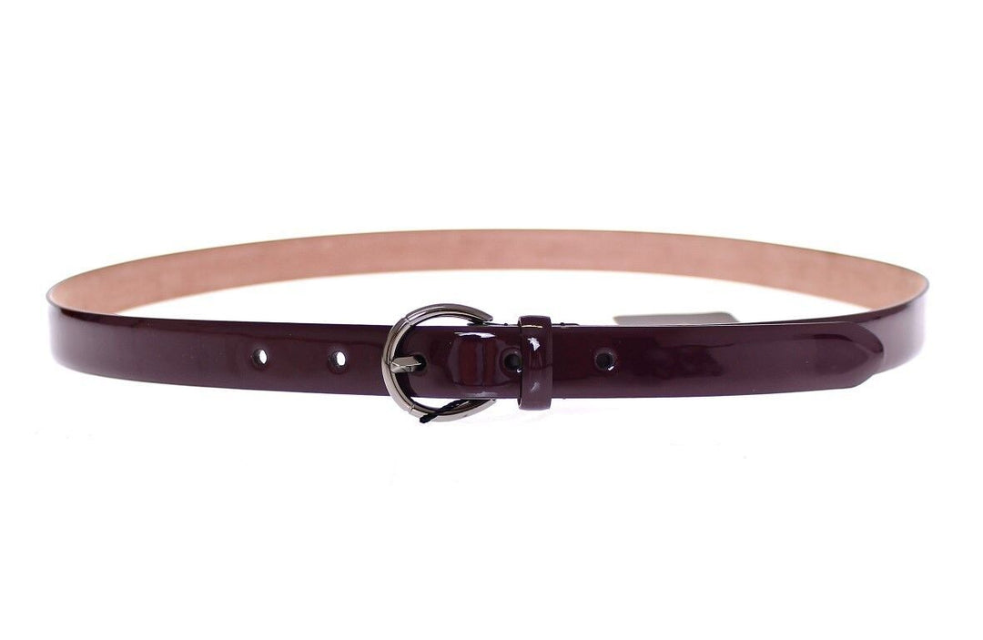  - Dolce & Gabbana Elegant Purple Leather Belt - Italian Elegance - GSB10249 - 95 - Ask Me Wear