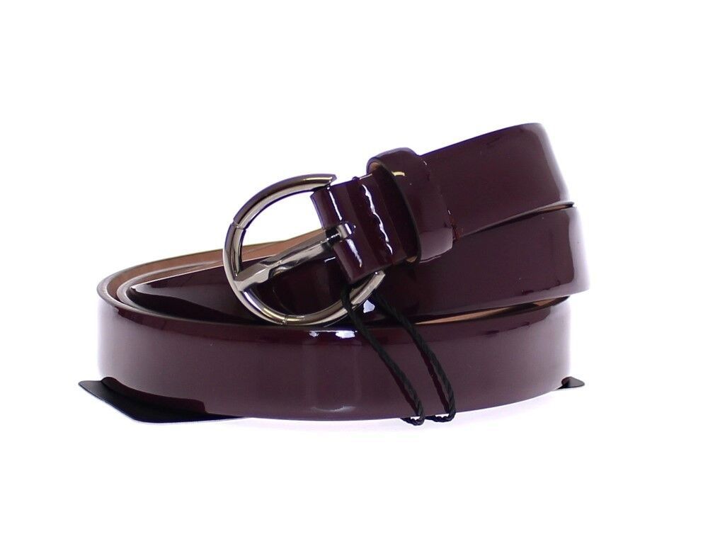  - Dolce & Gabbana Elegant Purple Leather Belt - Italian Elegance - GSB10249 - 95 - Ask Me Wear