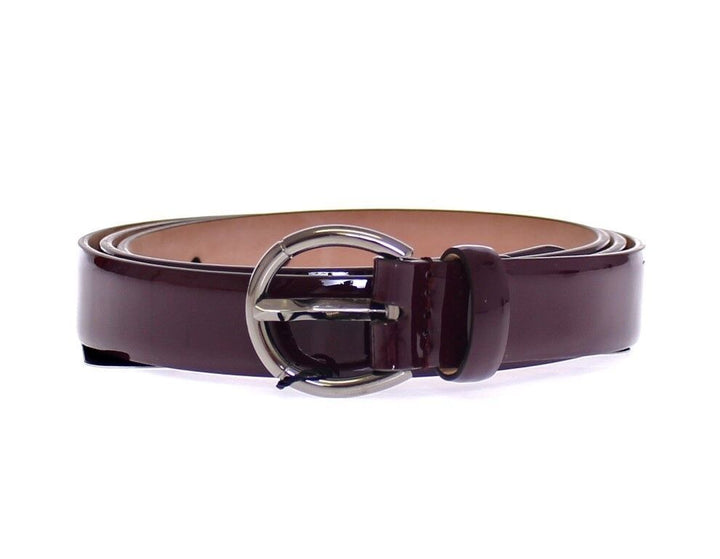  - Dolce & Gabbana Elegant Purple Leather Belt - Italian Elegance - GSB10249 - 95 - Ask Me Wear