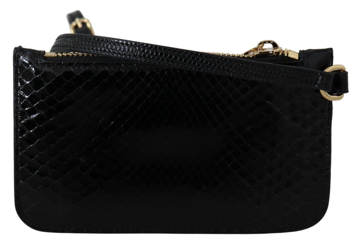  - Dolce & Gabbana Elegant Python Pattern Leather Wristlet Wallet - VAS12389 - Ask Me Wear