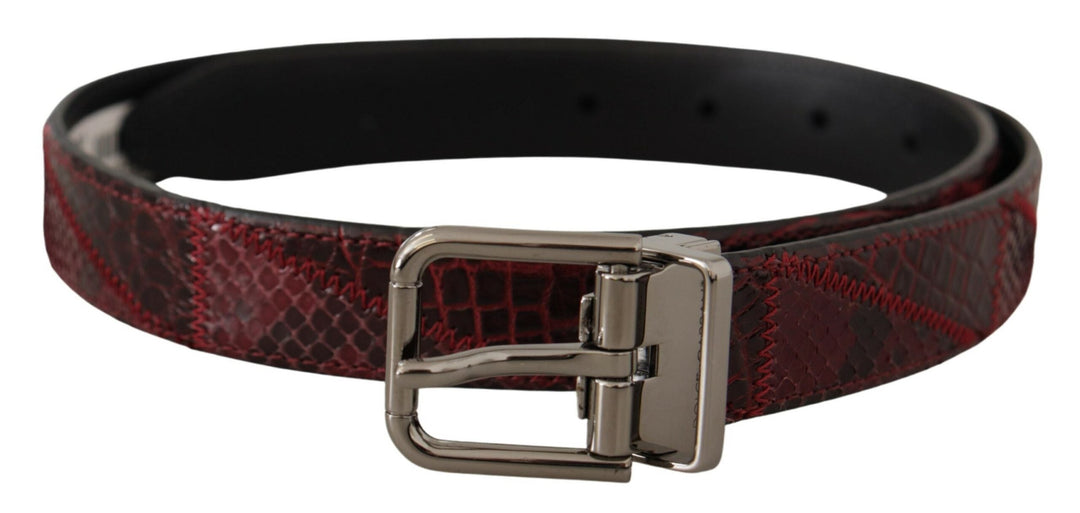  - Dolce & Gabbana Elegant Red Exotic Leather Belt - BEL8403 - 75 - Ask Me Wear